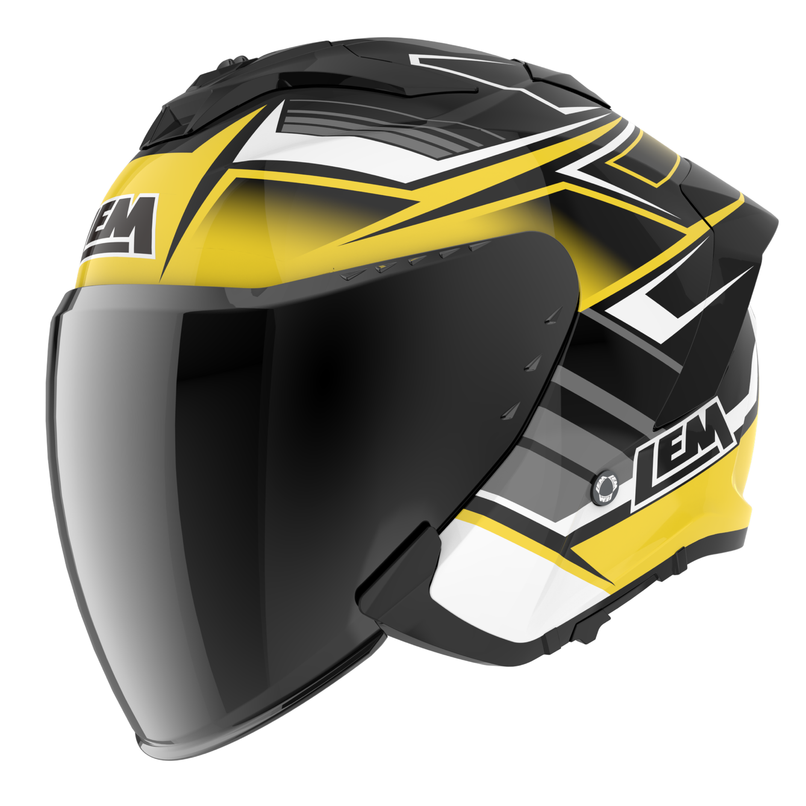 LEM Flighter Quantum Yellow Helmet