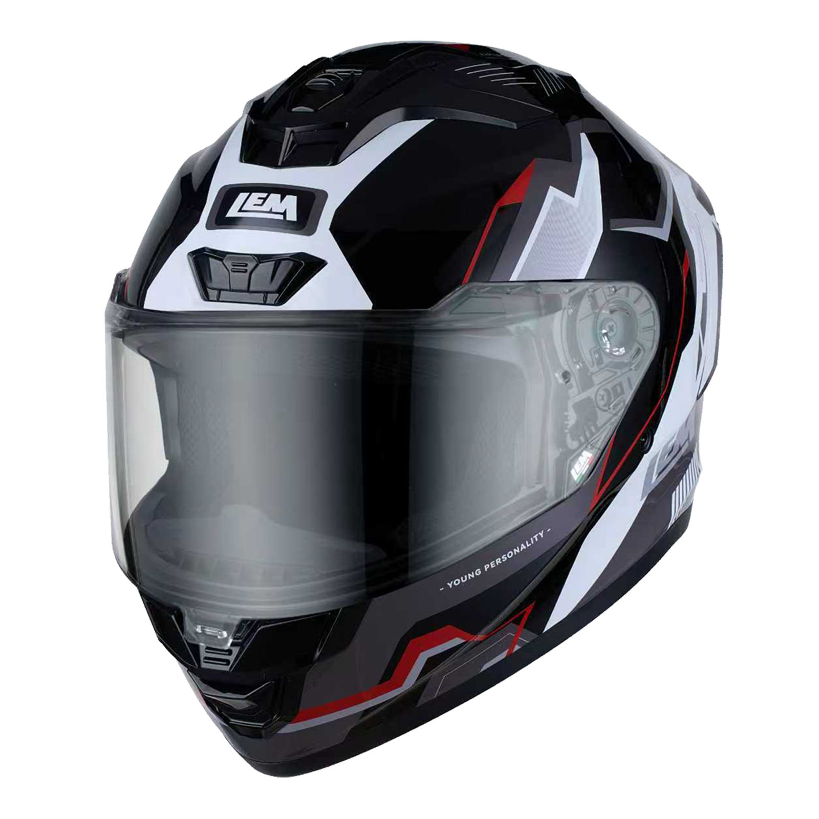 LEM Imola Gale Black Red Helmet