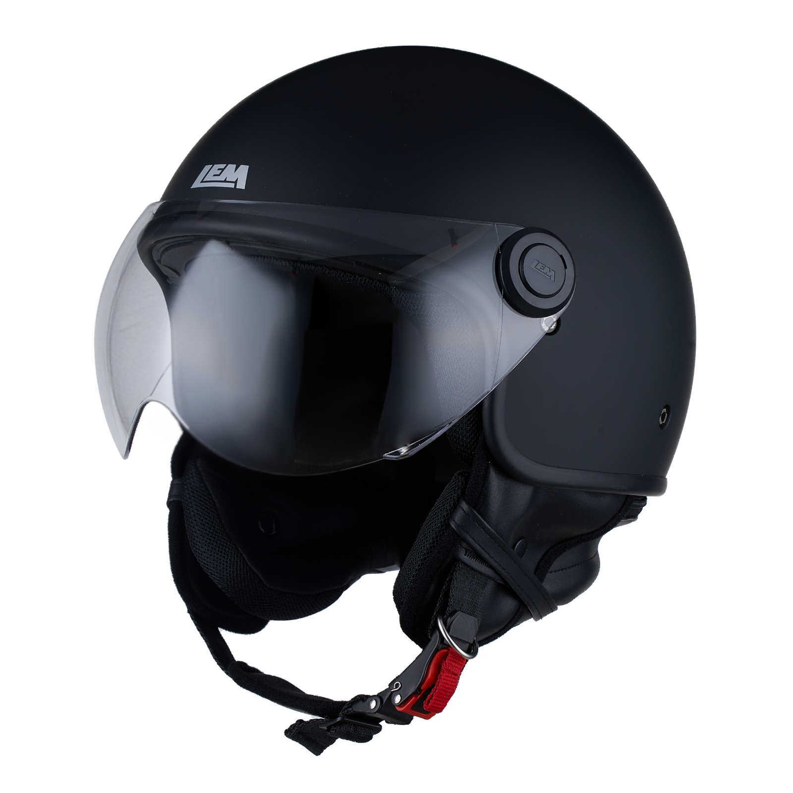 LEM Roger Mat Black Helmet
