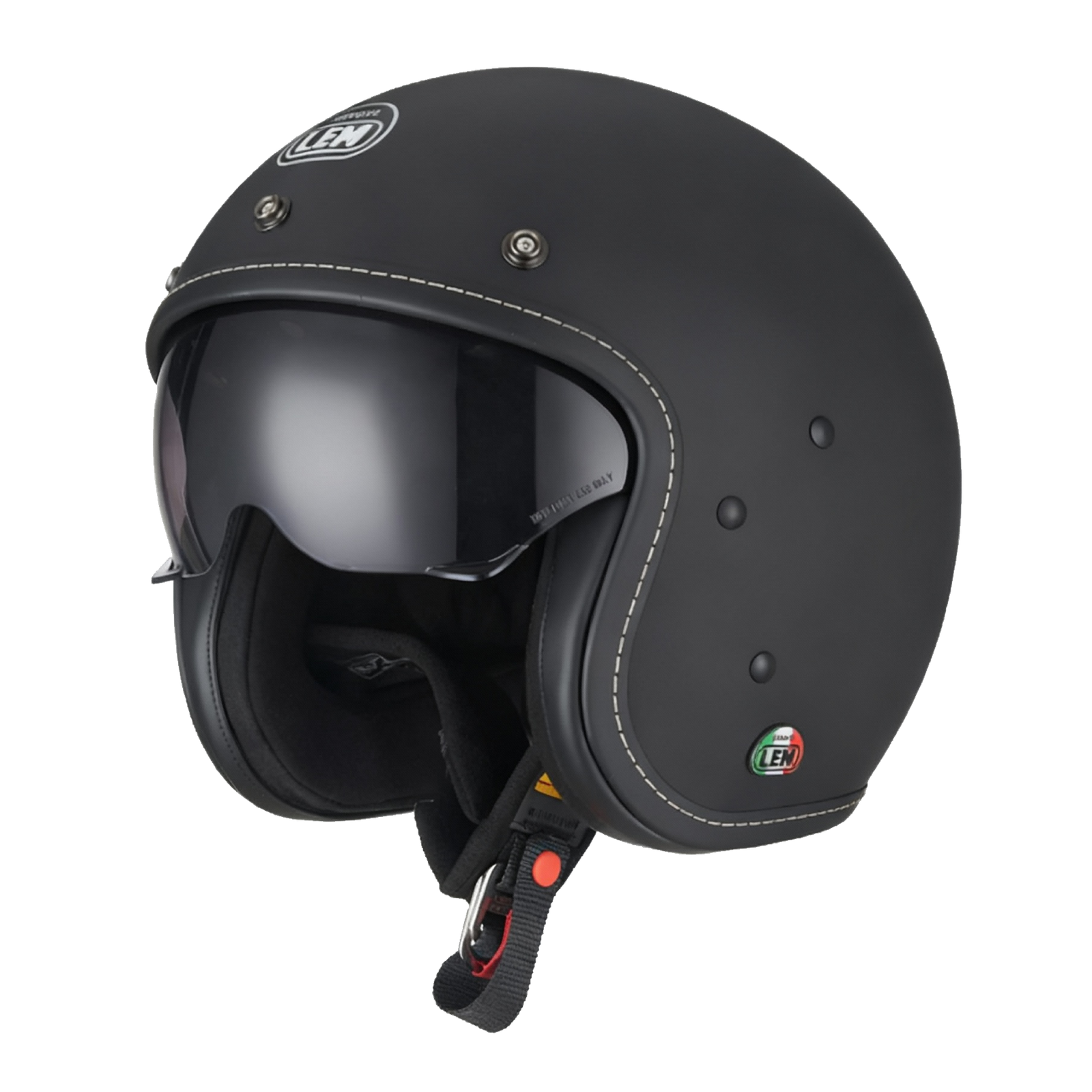 matt black smith retrover vintage & classic helmets LEM Sport Classic
