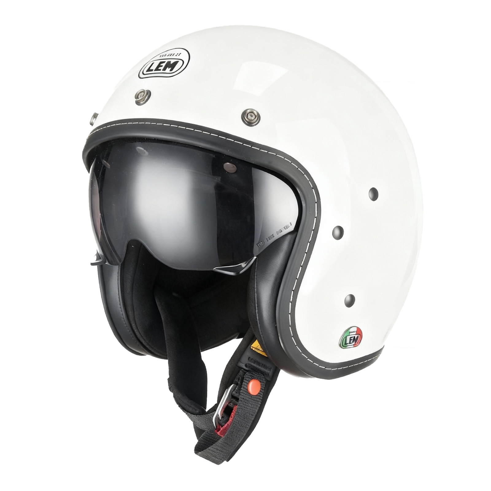 LEM Sport Classic White Helmet