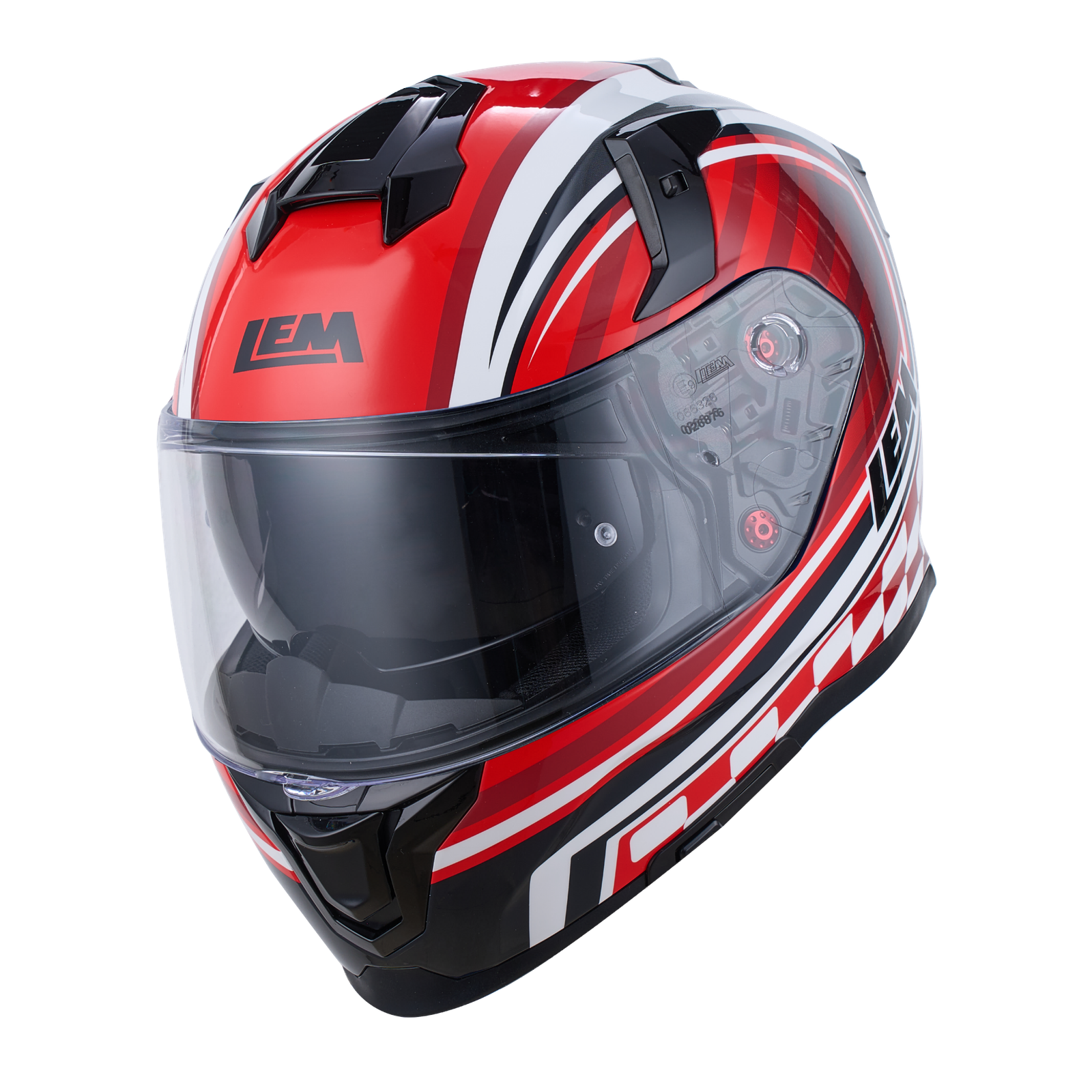 LEM VZN Race Flag Red Helmet